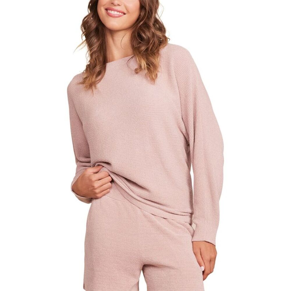 Barefoot Dreams Womens  Ribbed Dolman Pullover